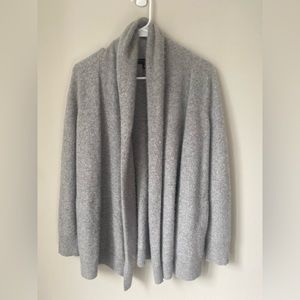 MOVING! 100% Cashmere Banana Republic Shawl Collar Grey Open Cardigan Size S